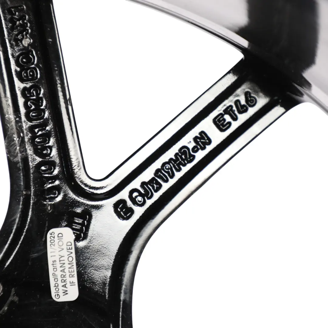 Audi RS3 8Y Llanta Trasera De Aleación Negra 19" 8J ET:46 - SKU 8Y0601025BQ-1 - Número de pieza 8Y0601025BQ