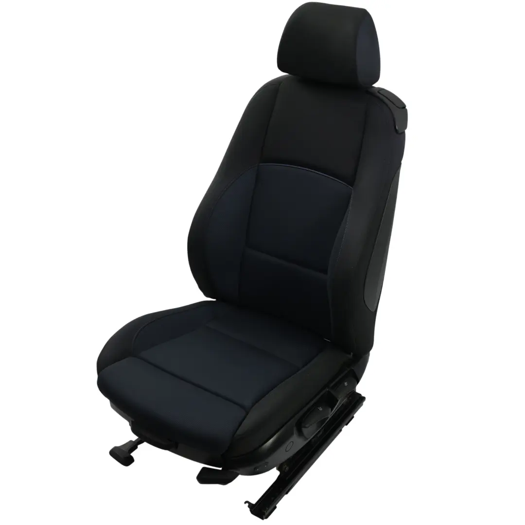 BMW E81 Sedile Anteriore M Sport Sinistro Interno Tessuto Rete Monaco Blu - SKU 9124291-2 - Numero di parte 9124291