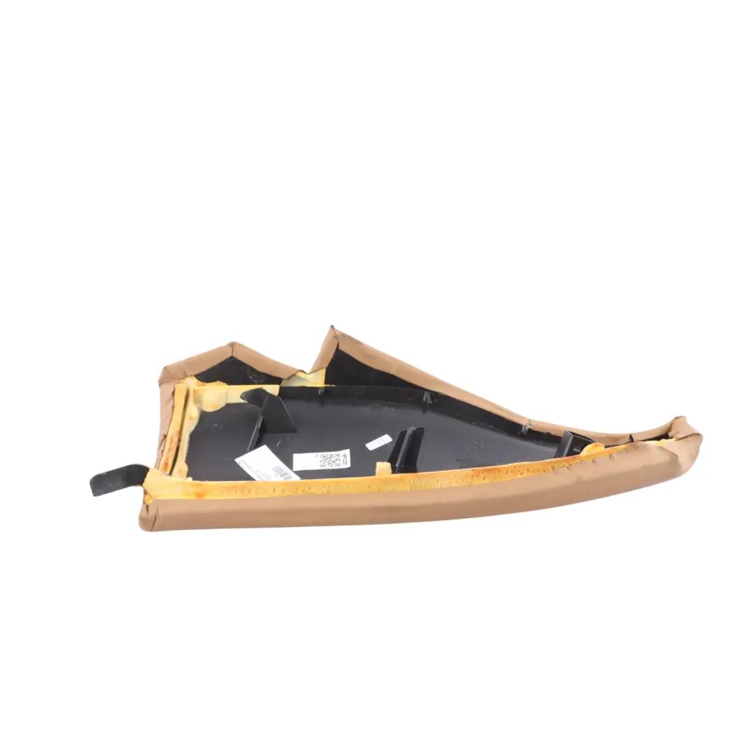 BMW E61 Rear Seat Side Finisher Lateral Leather Natur Brown Right O/S - SKU 9126198 - Part number 9126198