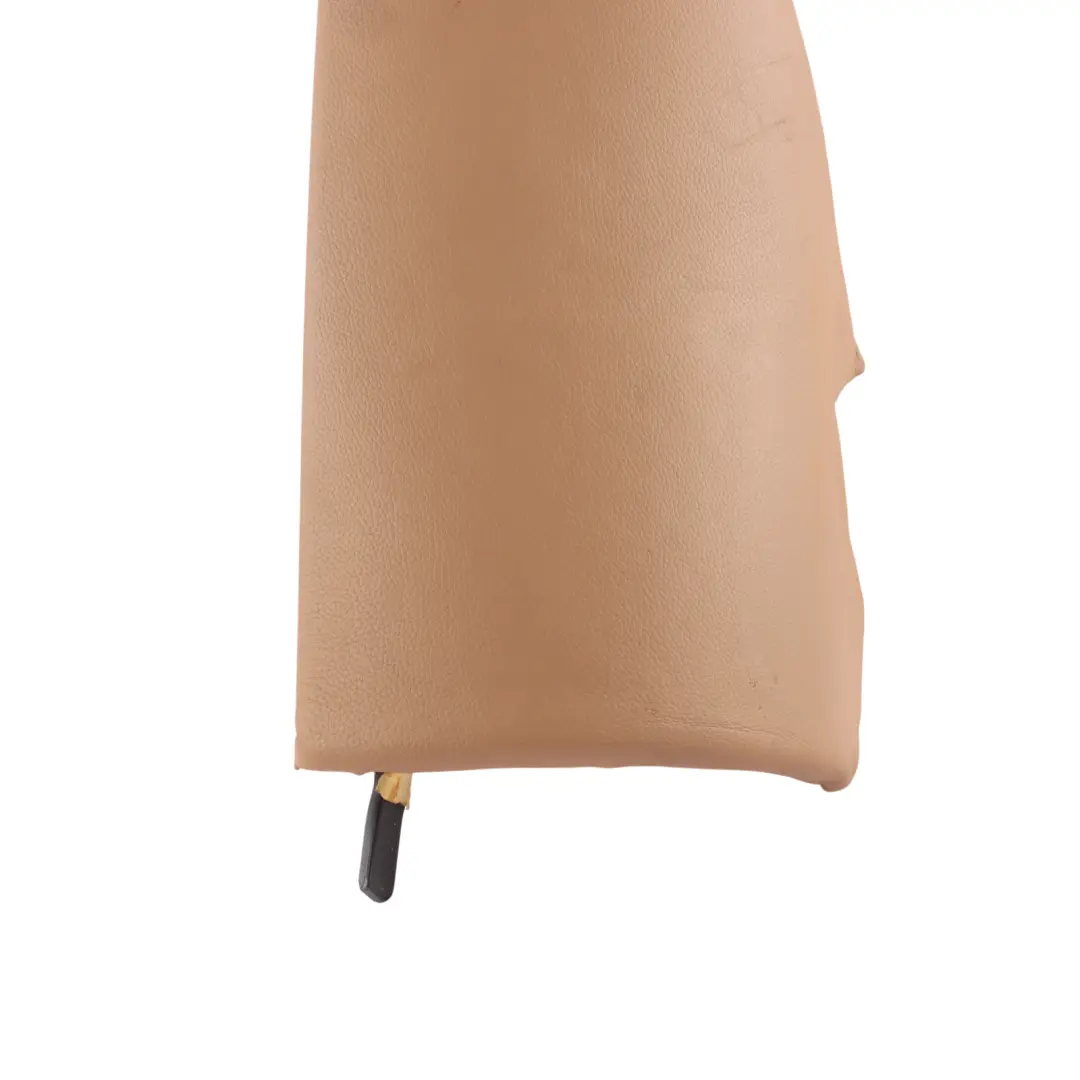 BMW E61 Rear Seat Side Finisher Lateral Leather Natur Brown Right O/S - SKU 9126198 - Part number 9126198