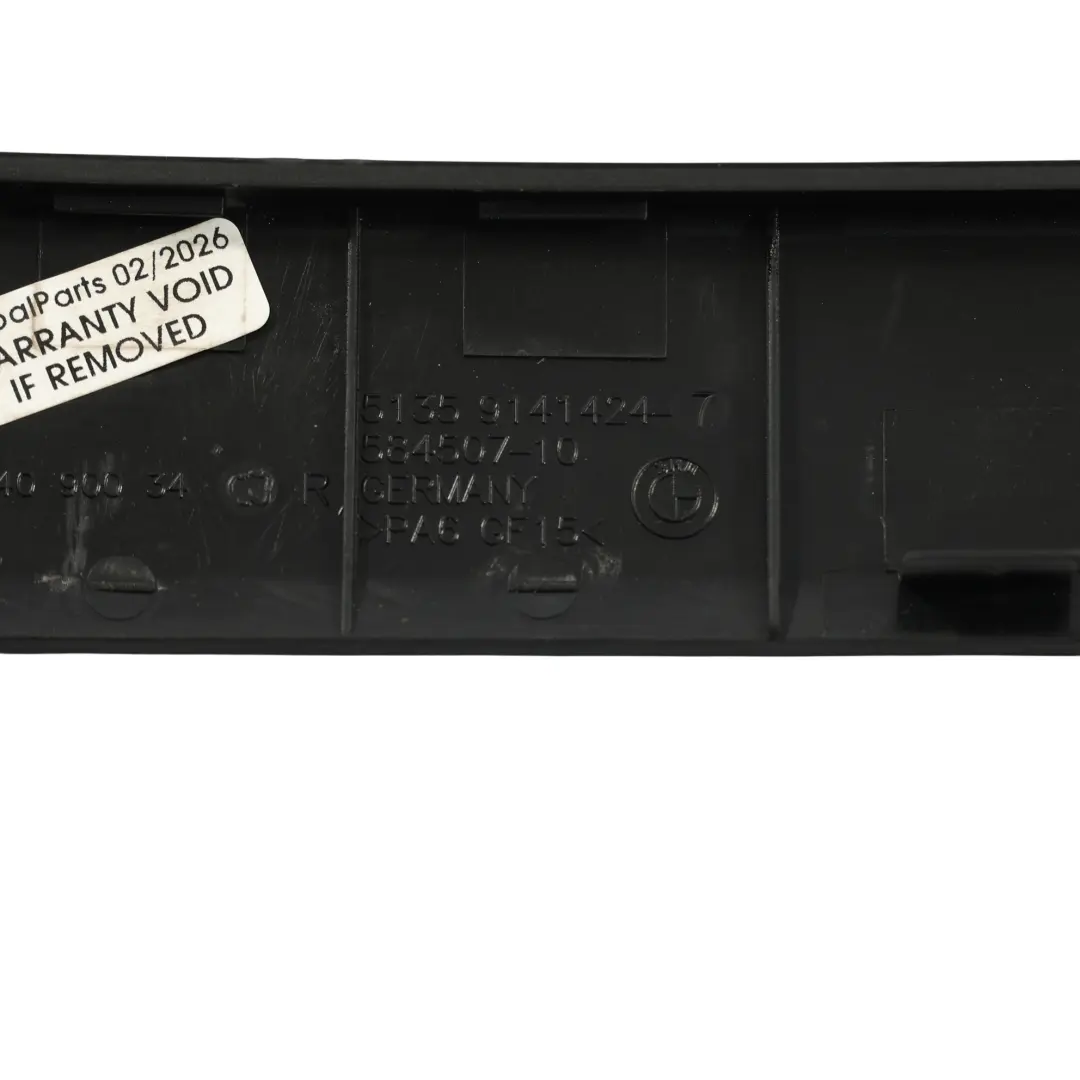 BMW F01 F02 F04 Baguette Garniture Vitre Porte Arrière Droite - SKU 9141424 - Numéro de pièce 9141424