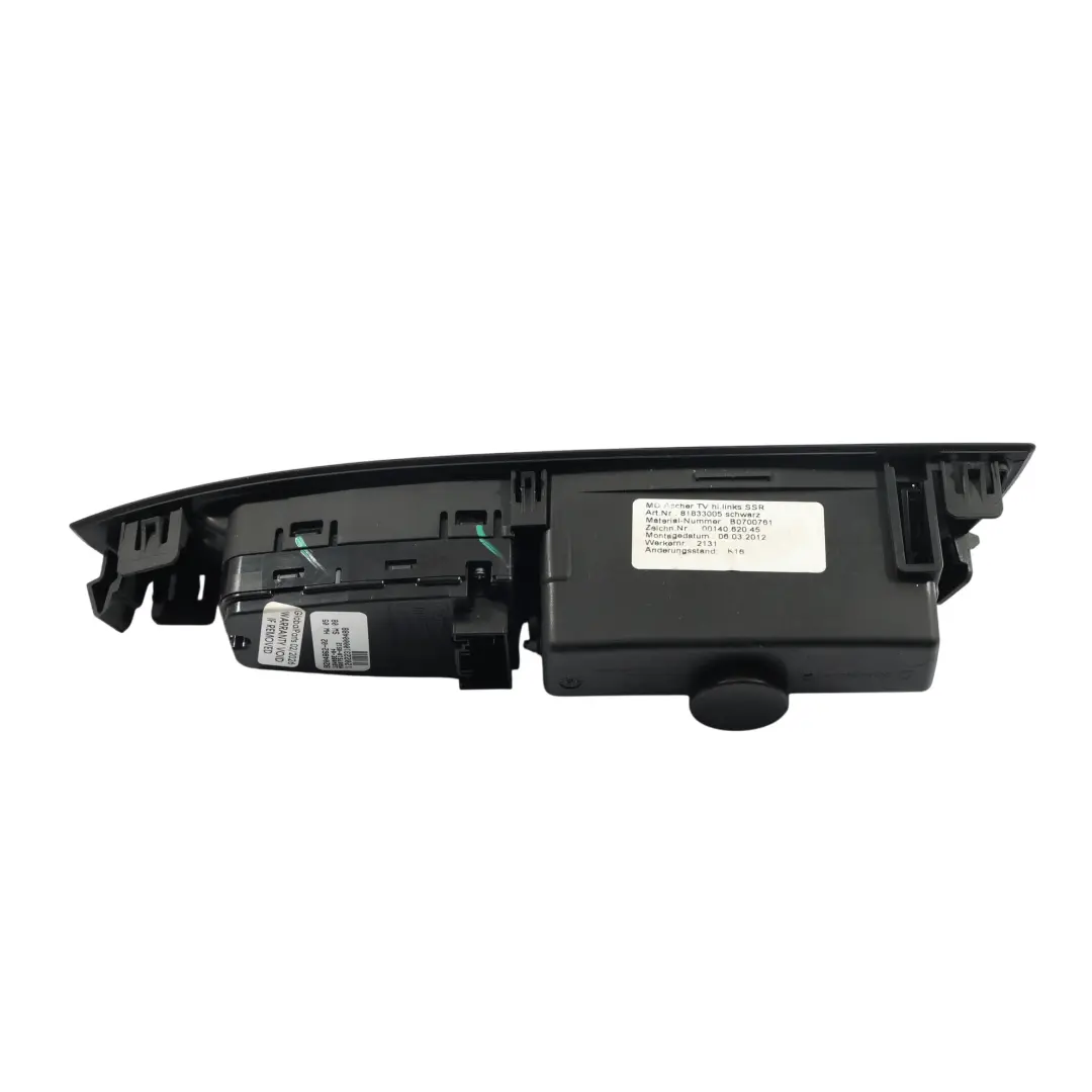 Panneau De Commande De Lève-Vitre Arrière Gauche pour BMW F02 à propos du numéro de pièce 9153397 BMW F02 Panneau De Commande De Lève-Vitre Arrière Gauche - SKU 9153397 - Numéro de pièce 9153397