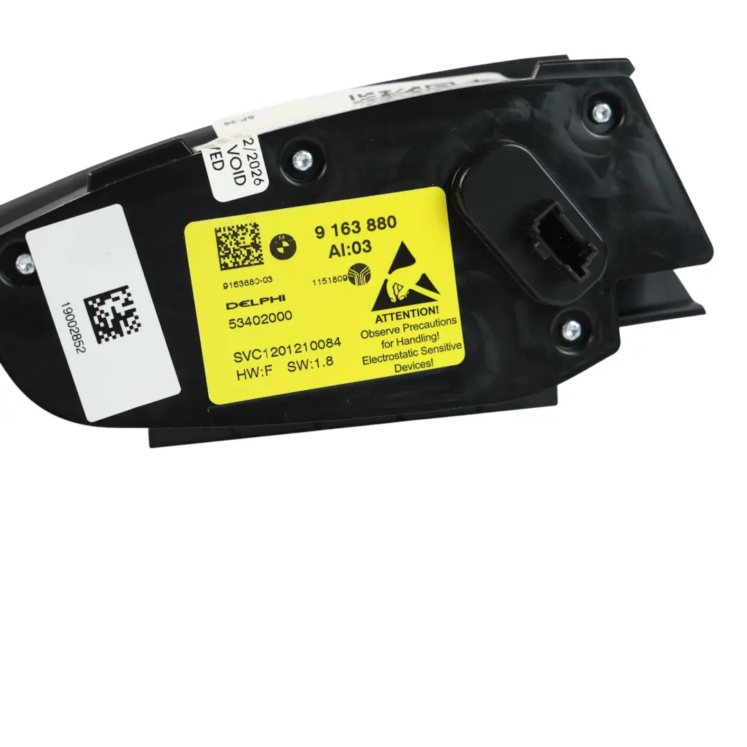 BMW F01 F02 Rear Comfort Seat Adjustment Control Switch Panel Left N/S - SKU RHD-9163880 - Part number 9163880