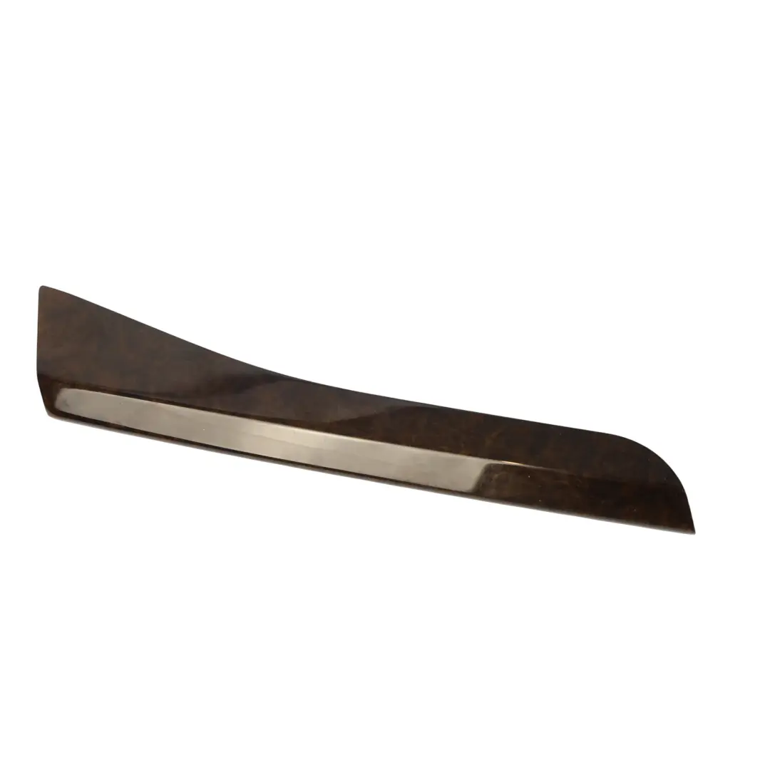 BMW F01 F02 Centre Console Trim Strip Right O/S Cover Wood Walnut - SKU 9164618 - Part number 9164618