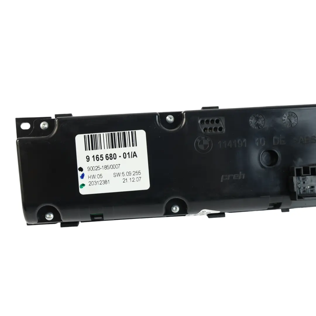 BMW X5 E70 X6 E71 Panel Sterowania Klimatyzacją A/C Przełącznik - SKU 9165680 - Numer Części 9165680