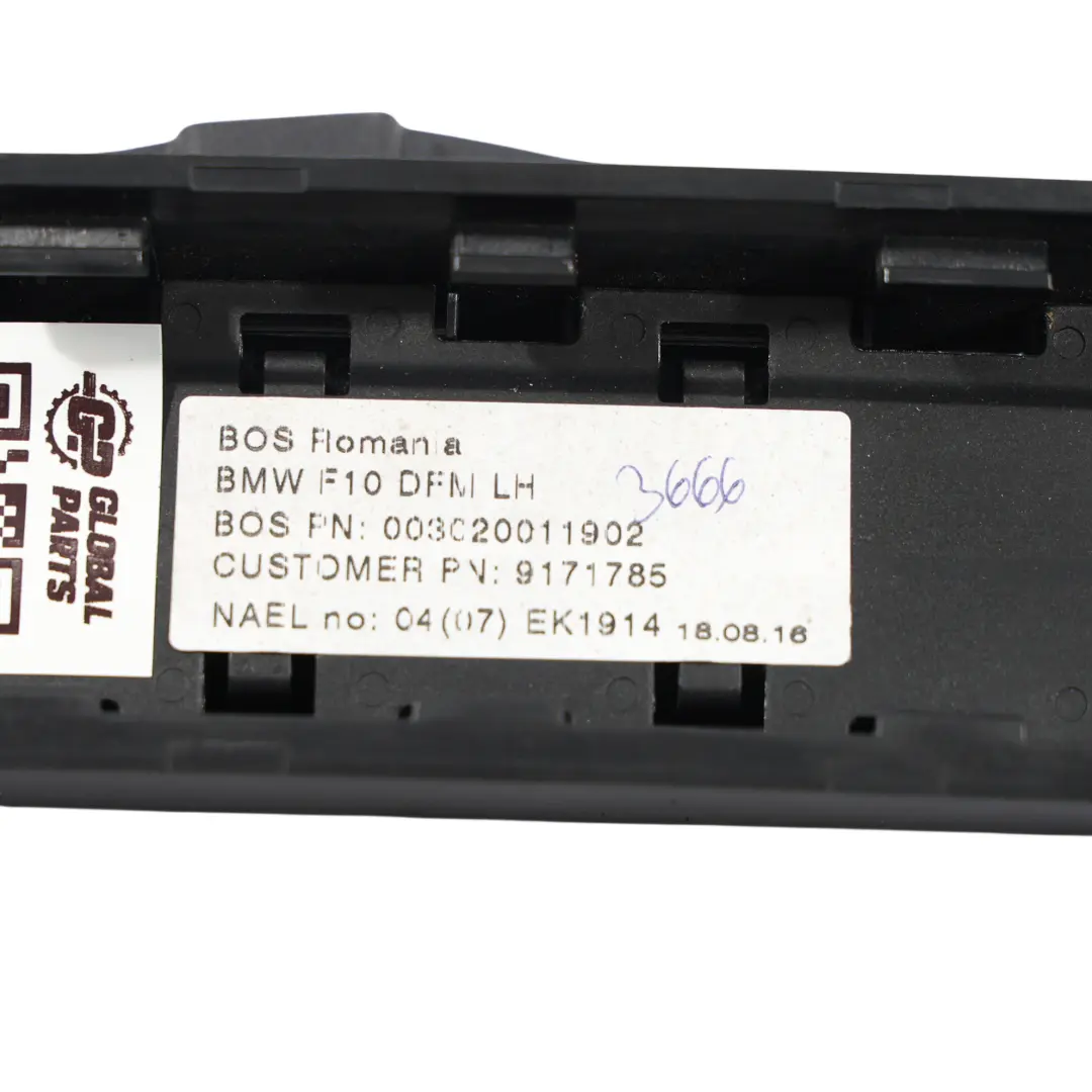 BMW F10 Roleta Zasłona Przeciwsłoneczna Szyby Tylnej Lewa Tył - SKU 9171785 - Numer Części 9171785