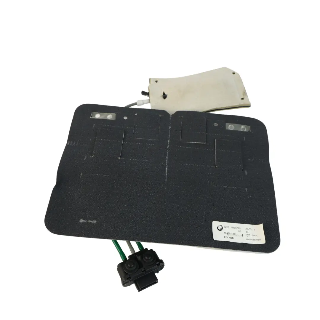 BMW E60 X5 E70 F01 F02 F10 Asiento Delantero Lumbar Lordosis Pad 9165795 - SKU 9180625-2 - Número de pieza 9180625