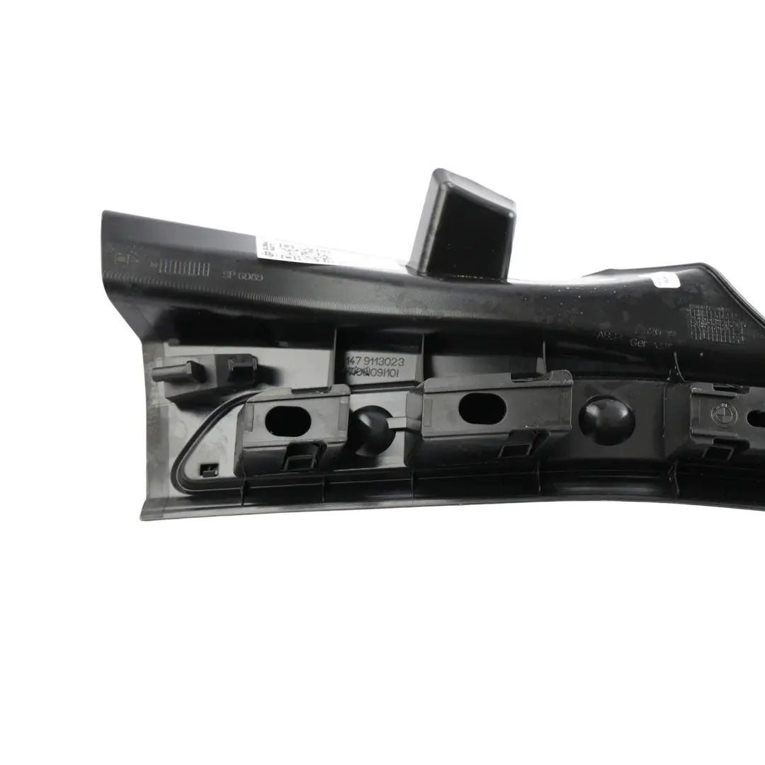 Strip Entrance Inner Rear Left N/S Black 9113023 to BMW F01 F04 Cover with Part number 9182585 BMW F01 F04 Cover Strip Entrance Inner Rear Left N/S Black 9113023 - SKU 9121913-1 - Part number 9182585