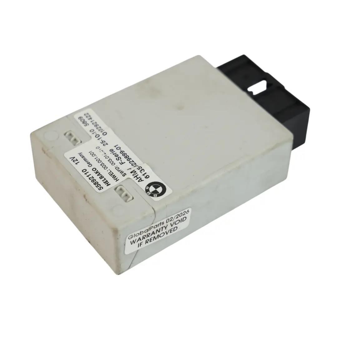 BMW F01 F01N F02 F10 Barra Traino Unità Modulo Controllo Rimorchio AHM 4 - SKU 9229899 - Numero di parte 9229899