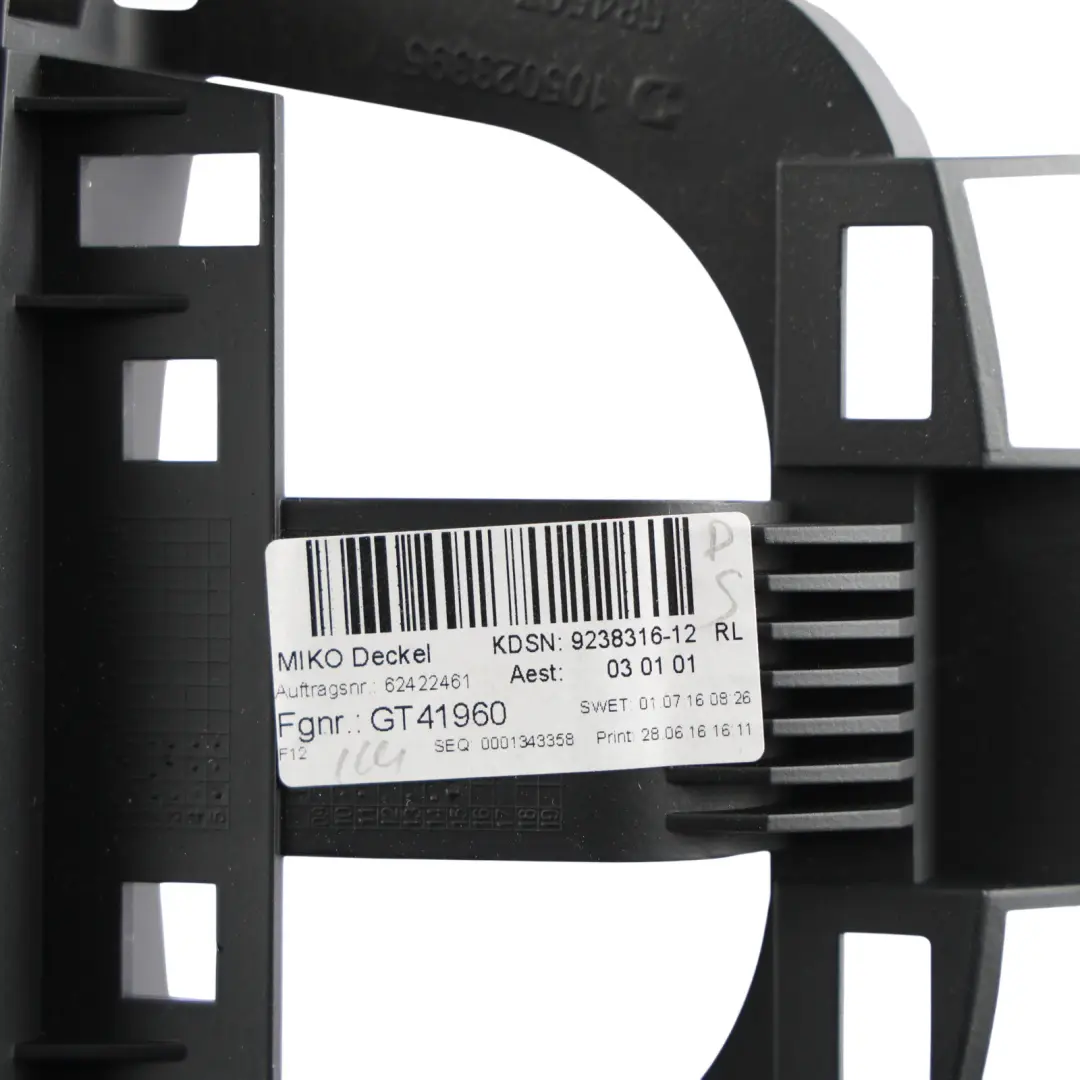 Bracciolo Console Centrale Pelle Anteriore Medio per BMW F12 con numero di parte 9238316 BMW F12 Bracciolo Console Centrale Pelle Anteriore Medio - SKU 9238316 - Numero di parte 9238316