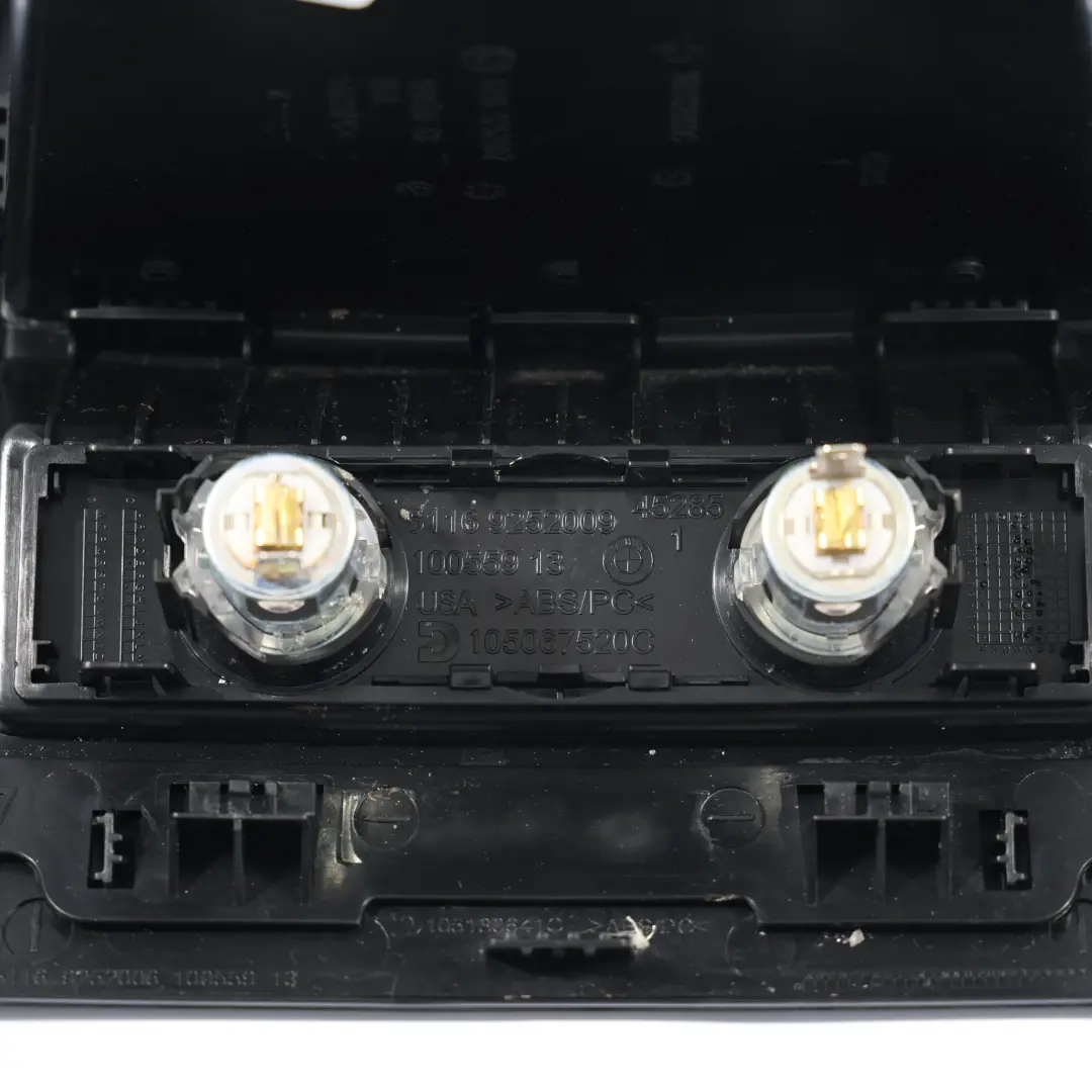 BMW X5 F15 Rangement Console Centrale Arrière Garniture Plateau Noir - SKU 9252006 - Numéro de pièce 9252006