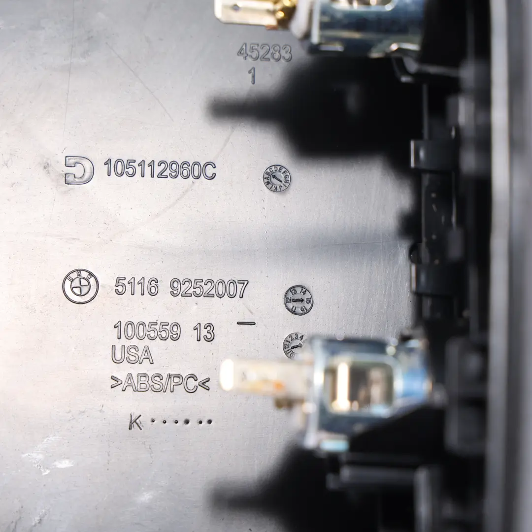 BMW X5 F15 Storage Compartment Rear Centre Console Trim Tray Black - SKU 9252006 - Part number 9252006