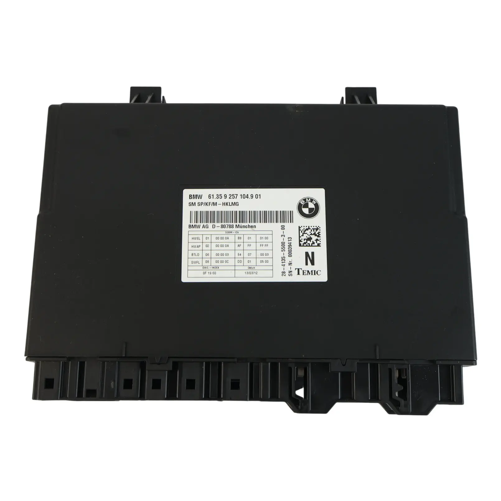 BMW F01 F01N F02 F02N F04 F07 Sitz Steuerungs Modul Hinten Links Rechts 9257104