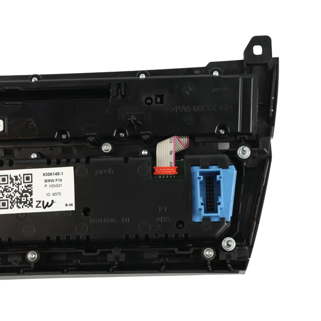 BMW F10 Panel Sterowania Klimatyzacją Przełączniki Przyciski - SKU 9306149-1 - Numer Części 9306149