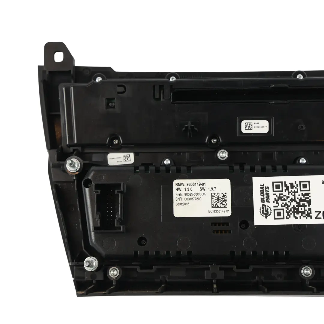 BMW F10 A/C Aria Condizionata Pannello Di Controllo Interruttore - SKU 9306149-1 - Numero di parte 9306149