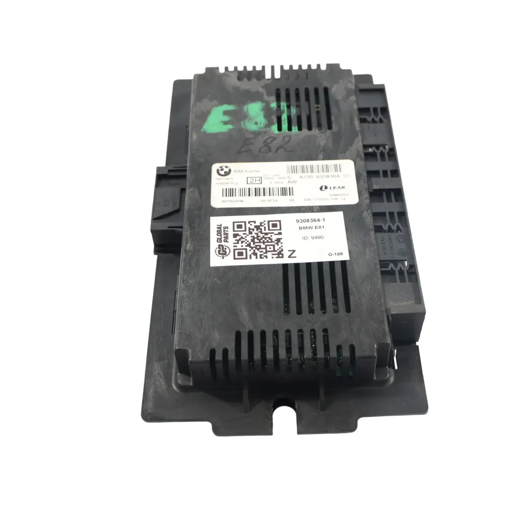 Footwell ECU Light Control Module MAX Kuester FRM3R PL2 to BMW E82 with Part number 9308364 BMW E82 Footwell ECU Light Control Module MAX Kuester FRM3R PL2 - SKU 9308364-1 - Part number 9308364