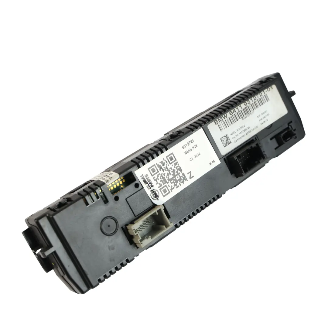 BMW X3 F25 Control Aire Acondicionado Automático Panel Interruptores - SKU 9312721 - Número de pieza 9312721