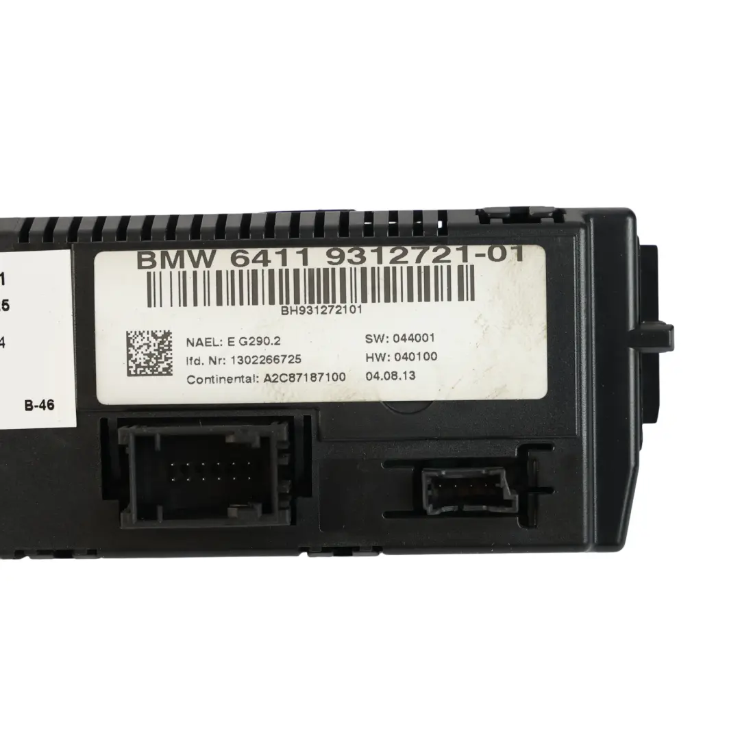 Conditioning Control Unit Switch Panel to BMW X3 F25 Automatic Air with Part number 9312721 BMW X3 F25 Automatic Air Conditioning Control Unit Switch Panel - SKU 9312721 - Part number 9312721