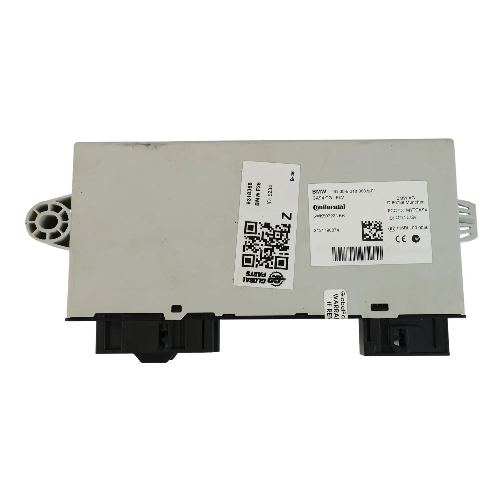 BMW X3 F25 F06 F06N F07 F07N F10 F10N F11 CAS4 Comfort Control Module 9318368