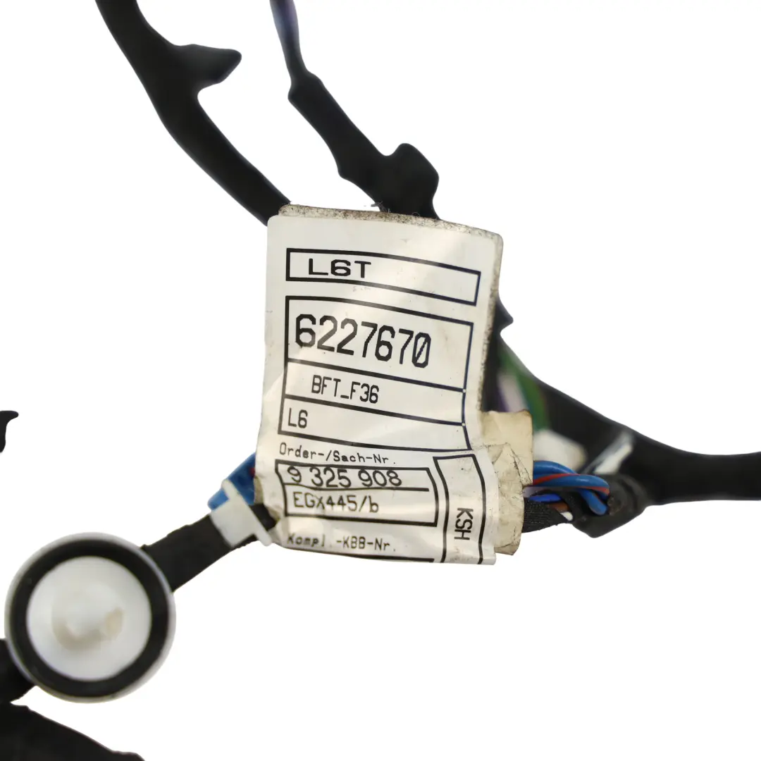 BMW F36 Gran Coupe Door Wiring Harness Cable Loom Front Passenger Side - SKU 9325908 - Part number 9325908