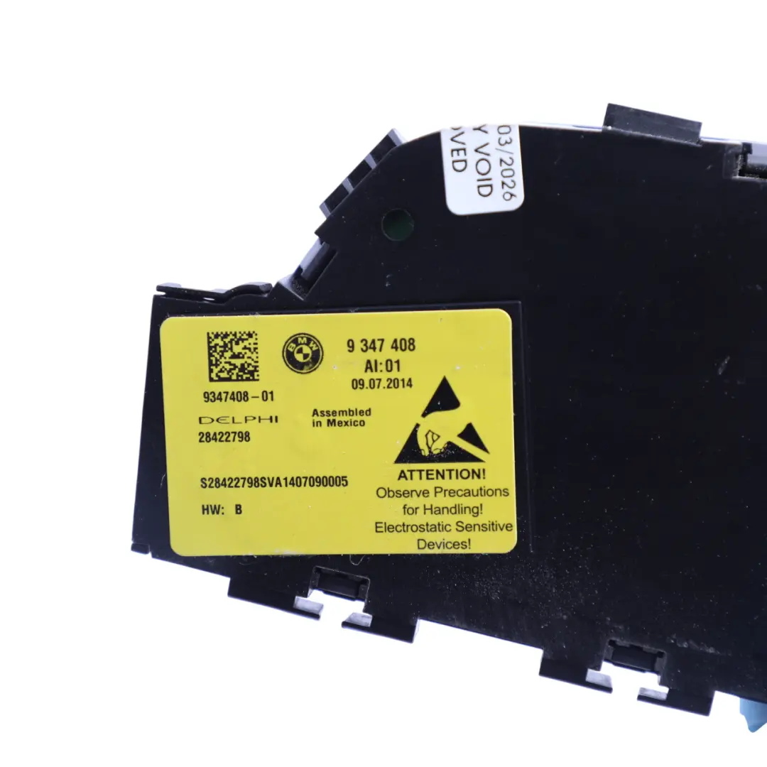 Adjustment Switch Front Right O/S Memory Buttons to BMW F06 F12 X5 F15 Seat with Part number 9347408 BMW F06 F12 X5 F15 Seat Adjustment Switch Front Right O/S Memory Buttons - SKU RHD-9347408 - Part number 9347408