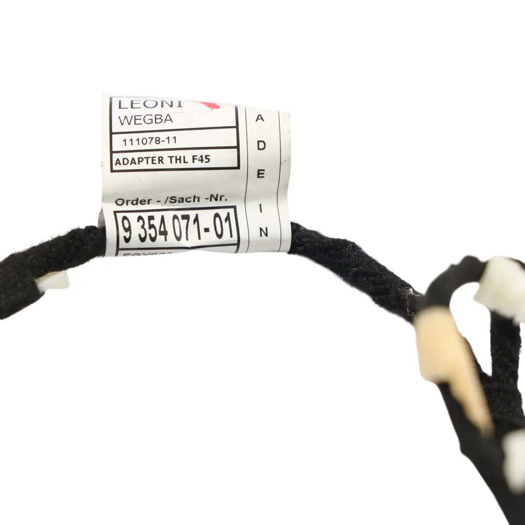 BMW F45 F48 Puerta Adaptador Línea Cableado Trasero Izquierda Derecha - SKU 9354071 - Número de pieza 9354071