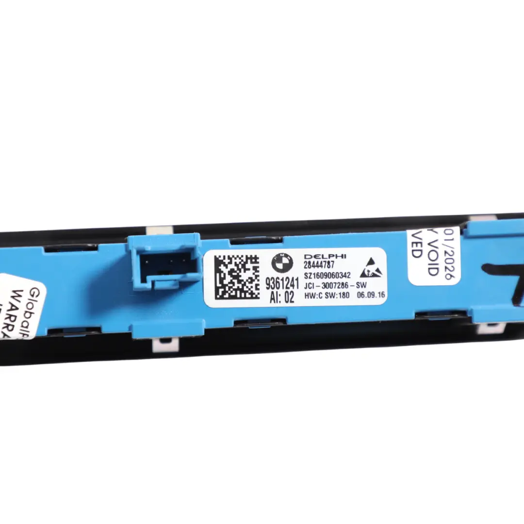 Interruptor Panel Control Asiento Memoria Eléctrico para BMW F07 F10 F11 con número de pieza 9361241 BMW F07 F10 F11 Interruptor Panel Control Asiento Memoria Eléctrico - SKU 9361241 - Número de pieza 9361241