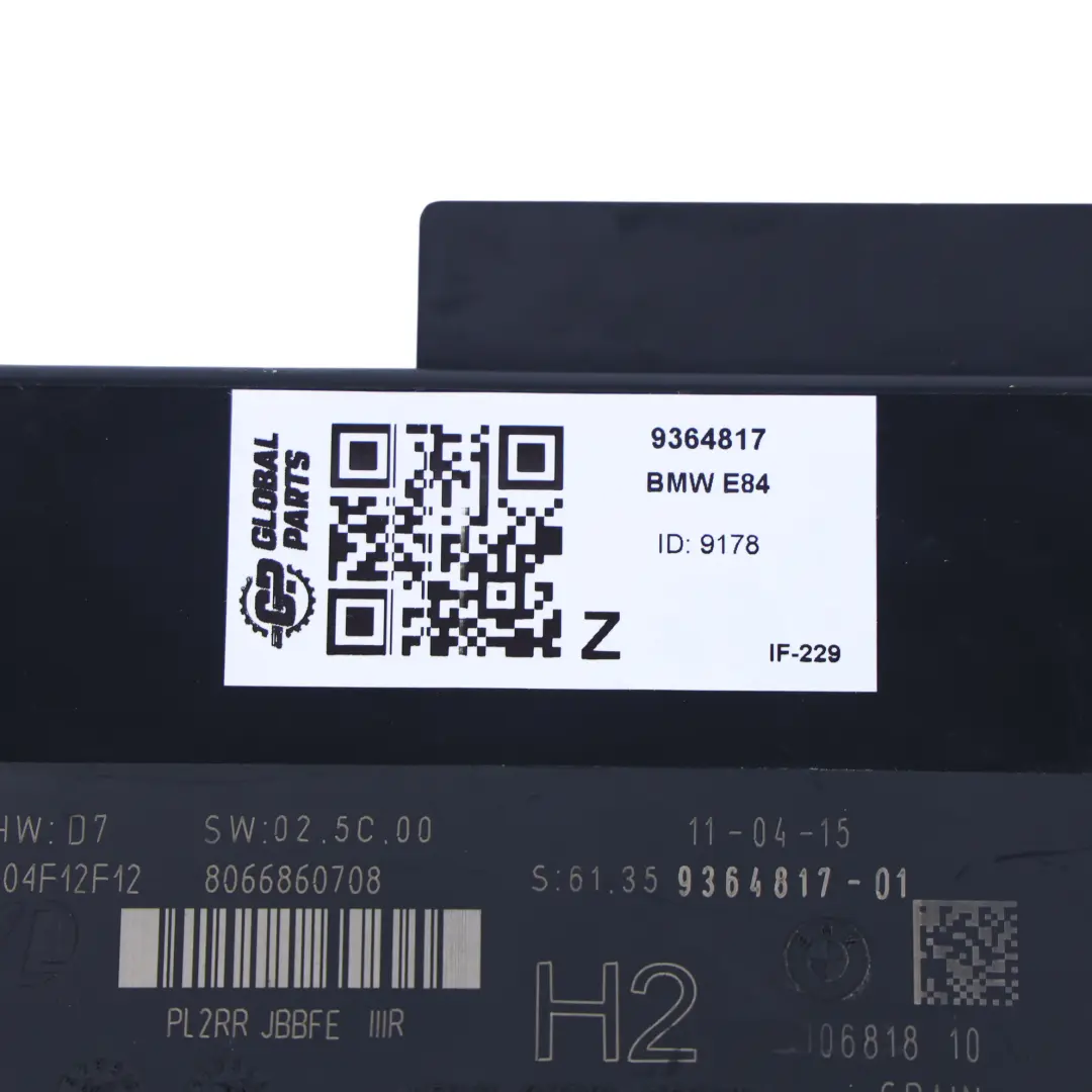BMW X1 E84 Steuergerät Komfort Modul Anschluss Kasten PL2RR JBBFE IIIR - SKU 9364817 - Teilenummer 9364817