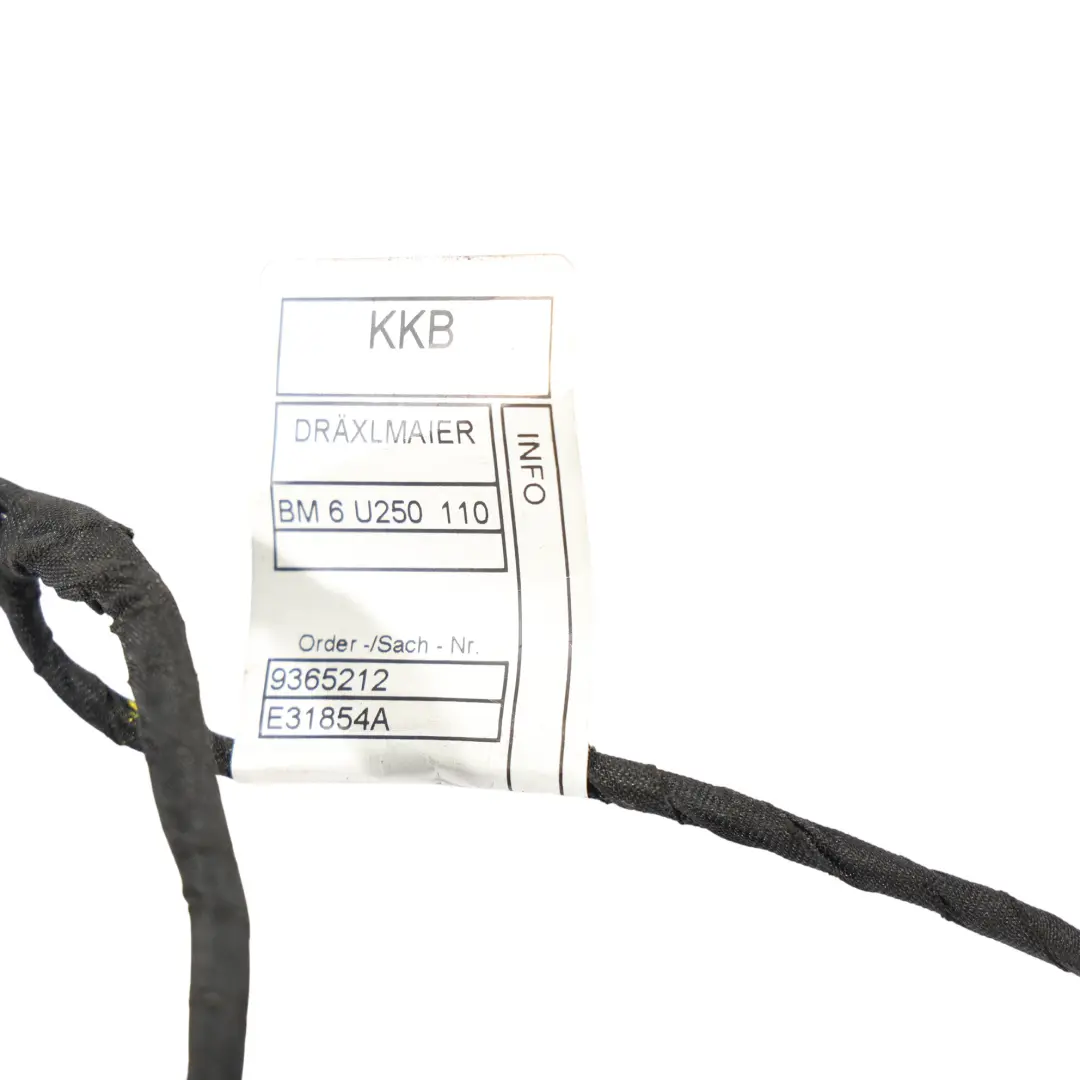 BMW X5 F15 Luz Puerta Mazo Cables Cable Loom Delantero Izquierdo Derecho - SKU 9365212 - Número de pieza 9365212