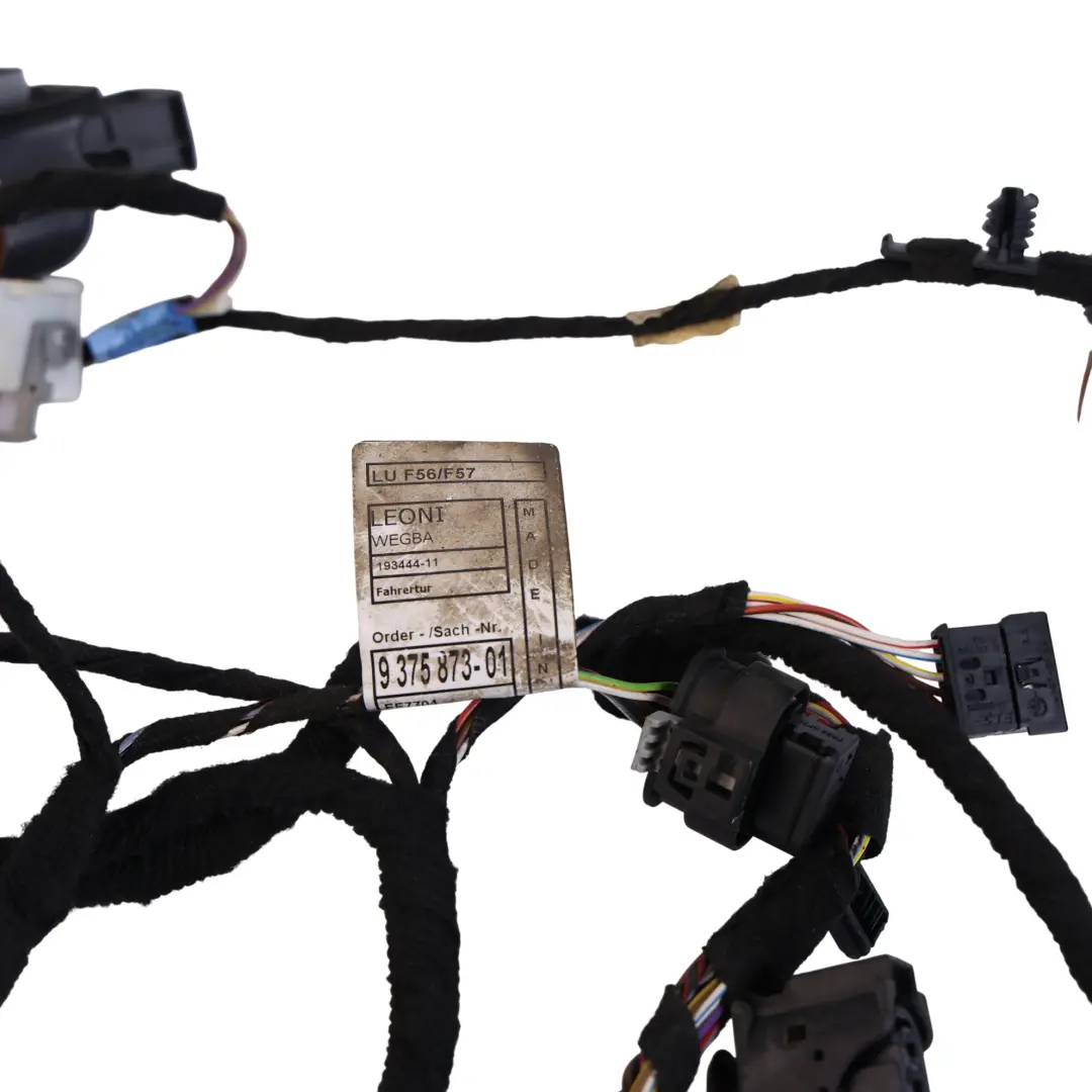 Door Wiring Cable Wire Loom Harness Front Left N/S 19344411 to Mini F56 with Part number 9375873 Mini F56 Door Wiring Cable Wire Loom Harness Front Left N/S 19344411 - SKU 9375873 - Part number 9375873