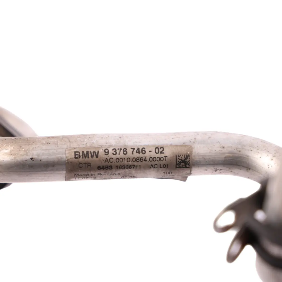 Coolant Line Suction Hose Pipe Compressor Condenser to BMW F10 F11 F12 LCI with Part number 9376746 BMW F10 F11 F12 LCI Coolant Line Suction Hose Pipe Compressor Condenser - SKU 9376746 - Part number 9376746