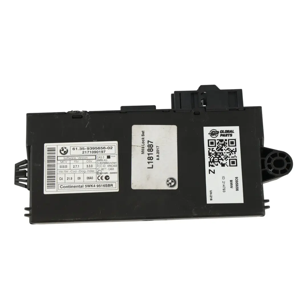 Module Lecture Clé L'Unité Commande CAS3 pour BMW X5 E70 à propos du numéro de pièce 9395656 BMW X5 E70 Module Lecture Clé L'Unité Commande CAS3 - SKU 9395656 - Numéro de pièce 9395656