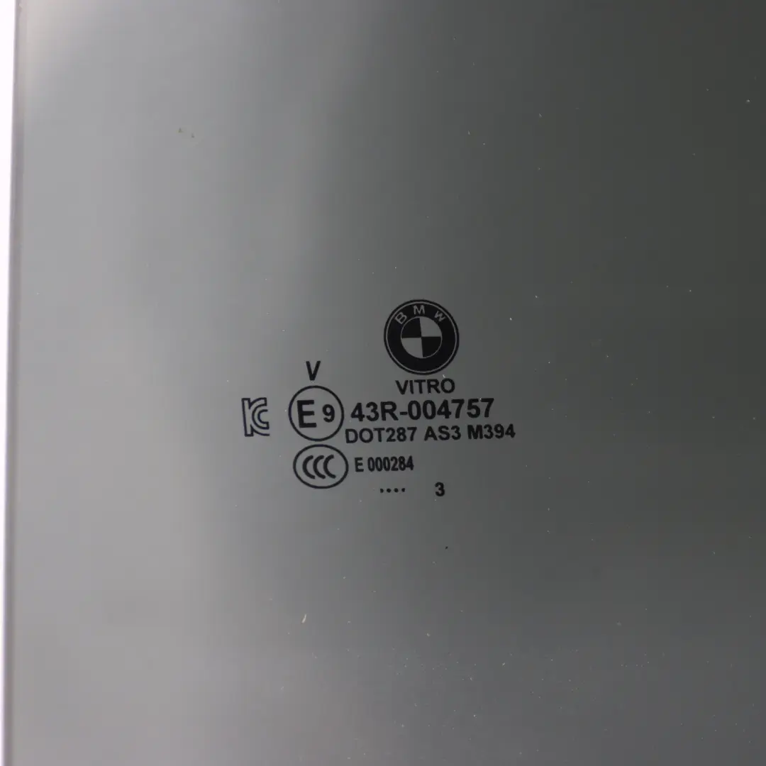 Window Glass Glazing AS3 Left N/S to BMW G20 Rear with Part number 9449815 BMW G20 Rear Window Glass Glazing AS3 Left N/S - SKU 9449815 - Part number 9449815