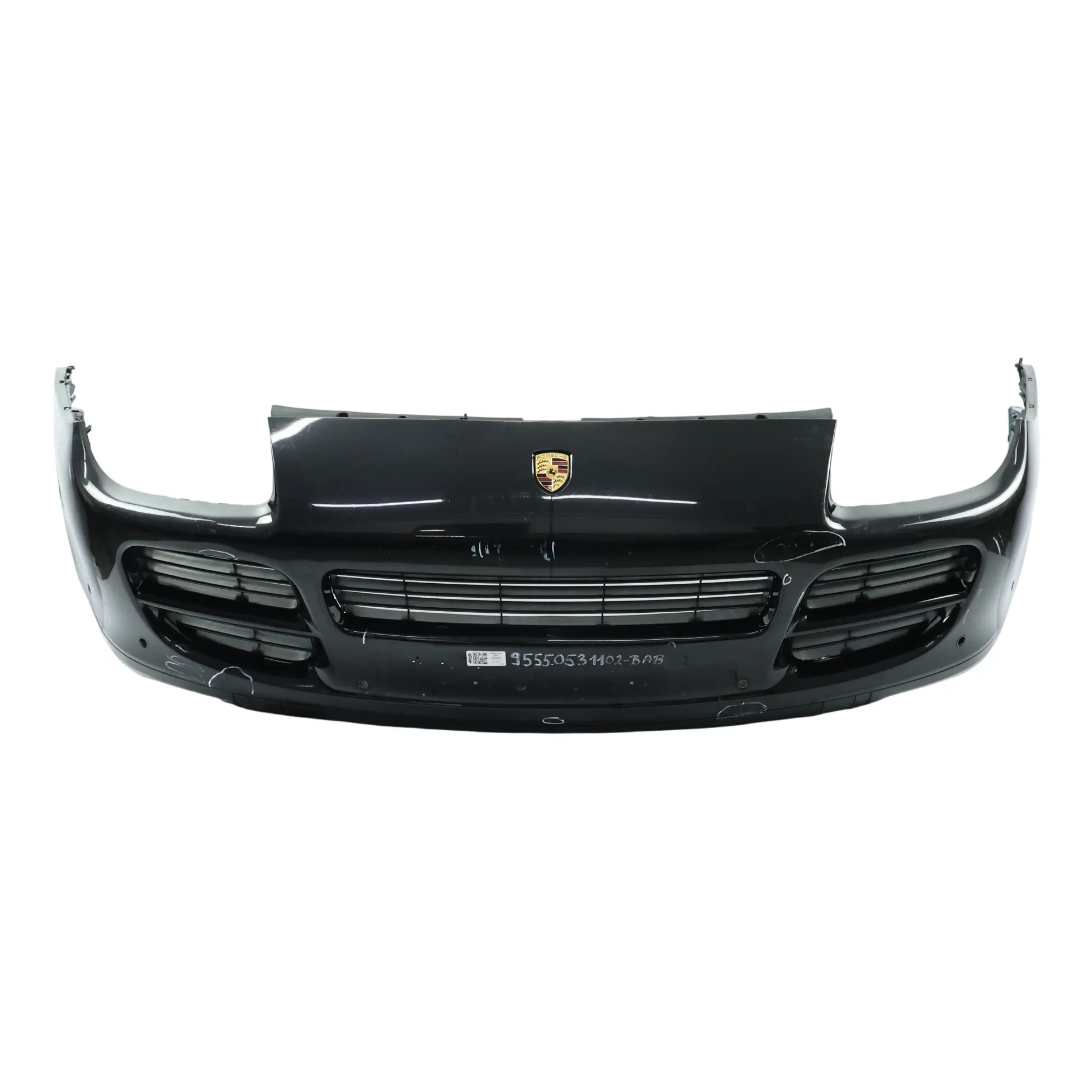Porsche Cayenne 9PA Front Bumper Trim Panel Covering Basalt Black Metallic - C9Z