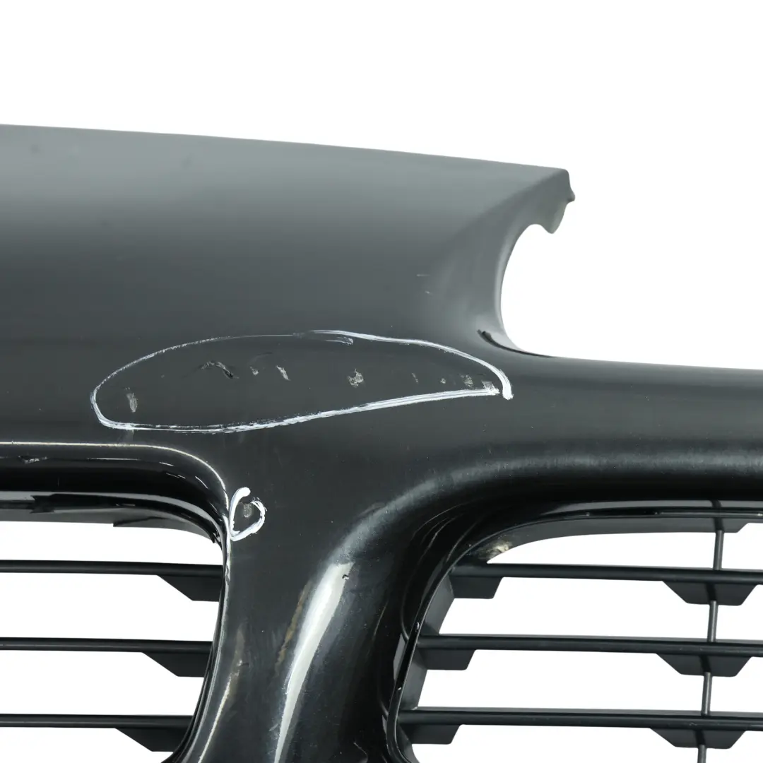 Porsche Cayenne 9PA Front Bumper Trim Panel Covering Basalt Black Metallic - C9Z - SKU 95550531102-BAB - Part number 95550531102