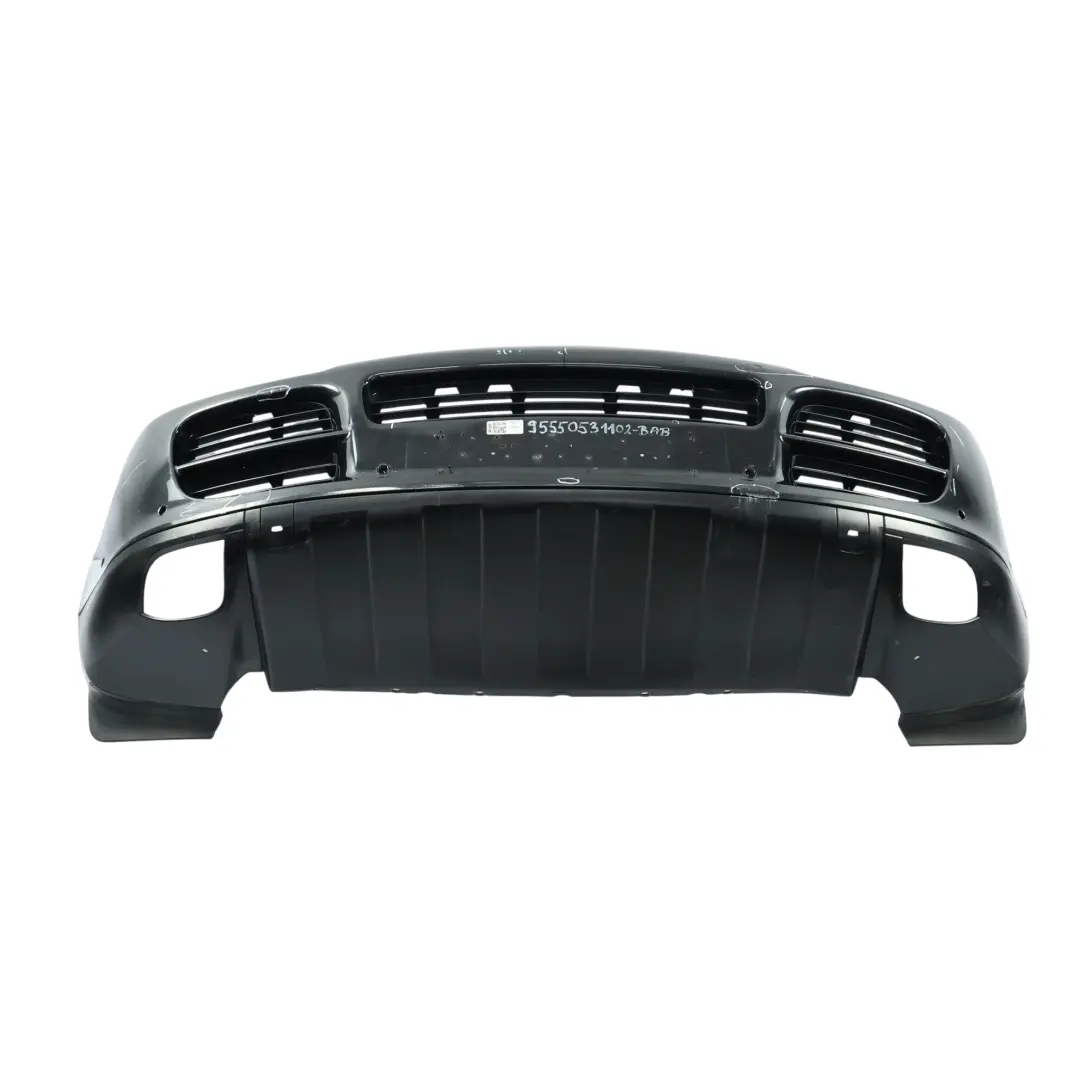 Porsche Cayenne 9PA Front Bumper Trim Panel Covering Basalt Black Metallic - C9Z - SKU 95550531102-BAB - Part number 95550531102