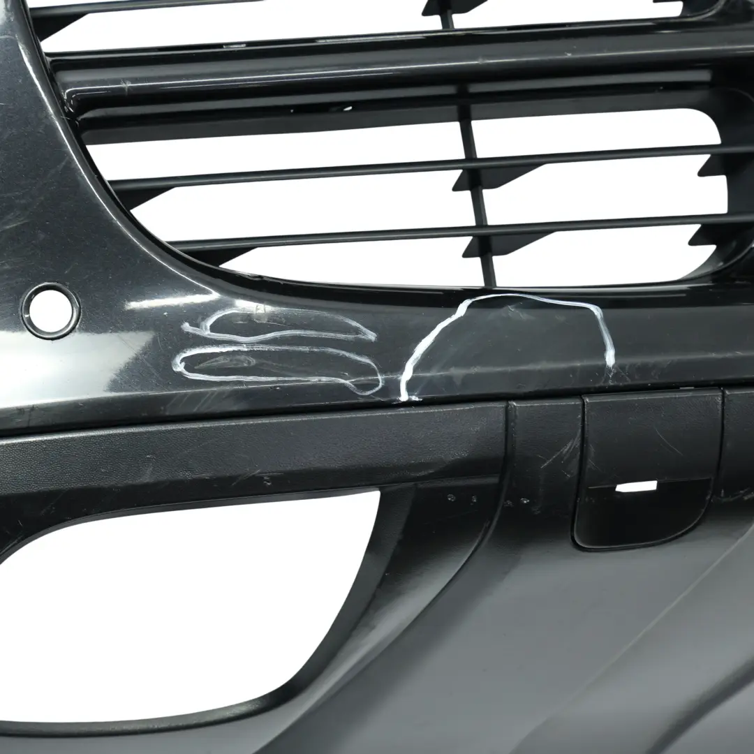 Porsche Cayenne 9PA Front Bumper Trim Panel Covering Basalt Black Metallic - C9Z - SKU 95550531102-BAB - Part number 95550531102