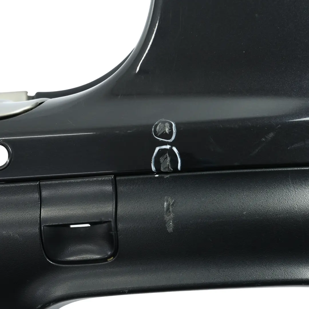 Bumper Trim Panel Covering Basalt Black Metallic - C9Z to Porsche Cayenne 9PA Rear with Part number 95550541102 Porsche Cayenne 9PA Rear Bumper Trim Panel Covering Basalt Black Metallic - C9Z - SKU 95550541102-BAB - Part number 95550541102