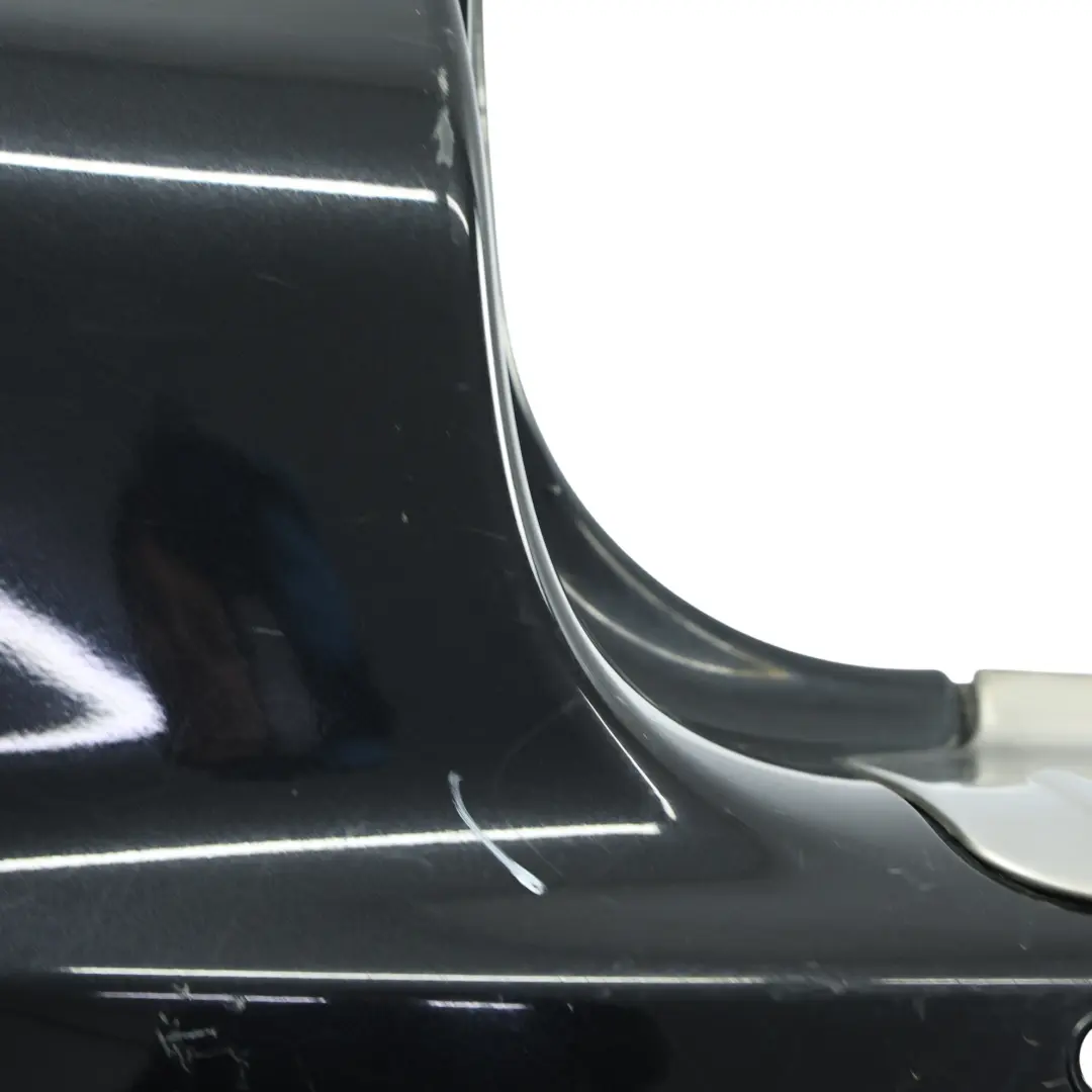 Porsche Cayenne 9PA Rear Bumper Trim Panel Covering Basalt Black Metallic - C9Z - SKU 95550541102-BAB - Part number 95550541102