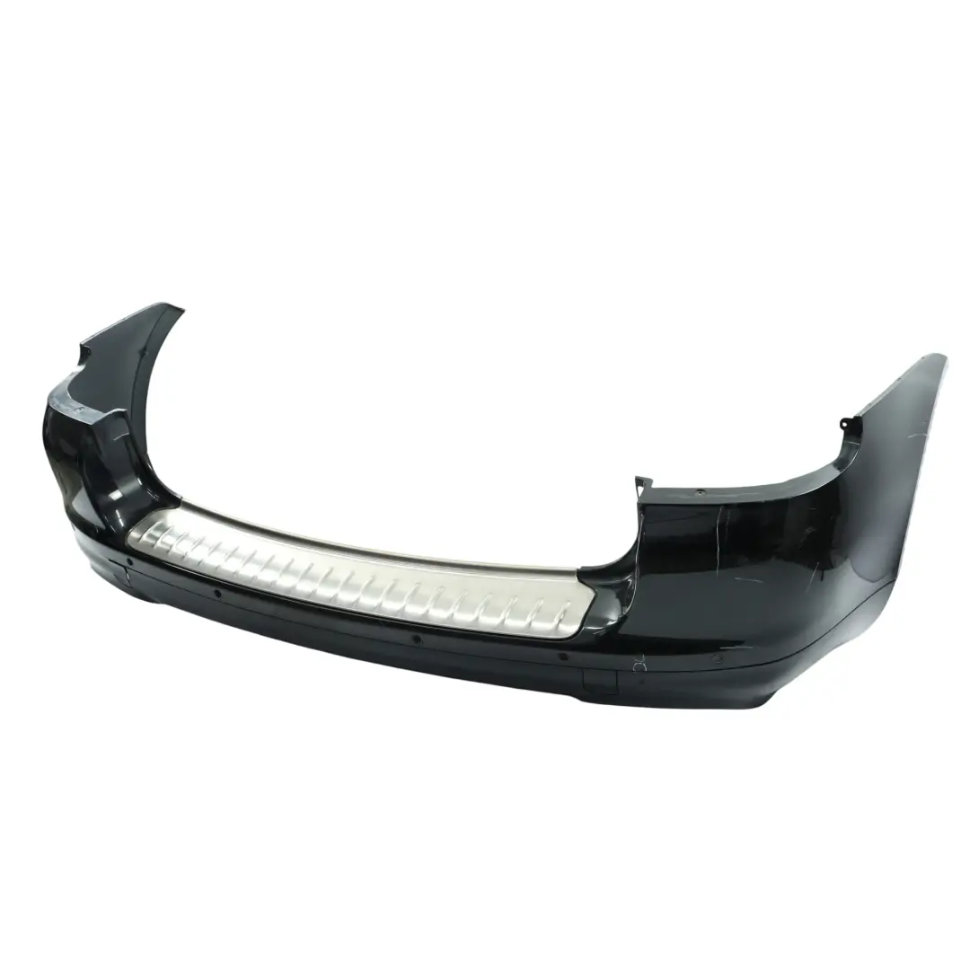 Bumper Trim Panel Covering Basalt Black Metallic - C9Z to Porsche Cayenne 9PA Rear with Part number 95550541102 Porsche Cayenne 9PA Rear Bumper Trim Panel Covering Basalt Black Metallic - C9Z - SKU 95550541102-BAB - Part number 95550541102
