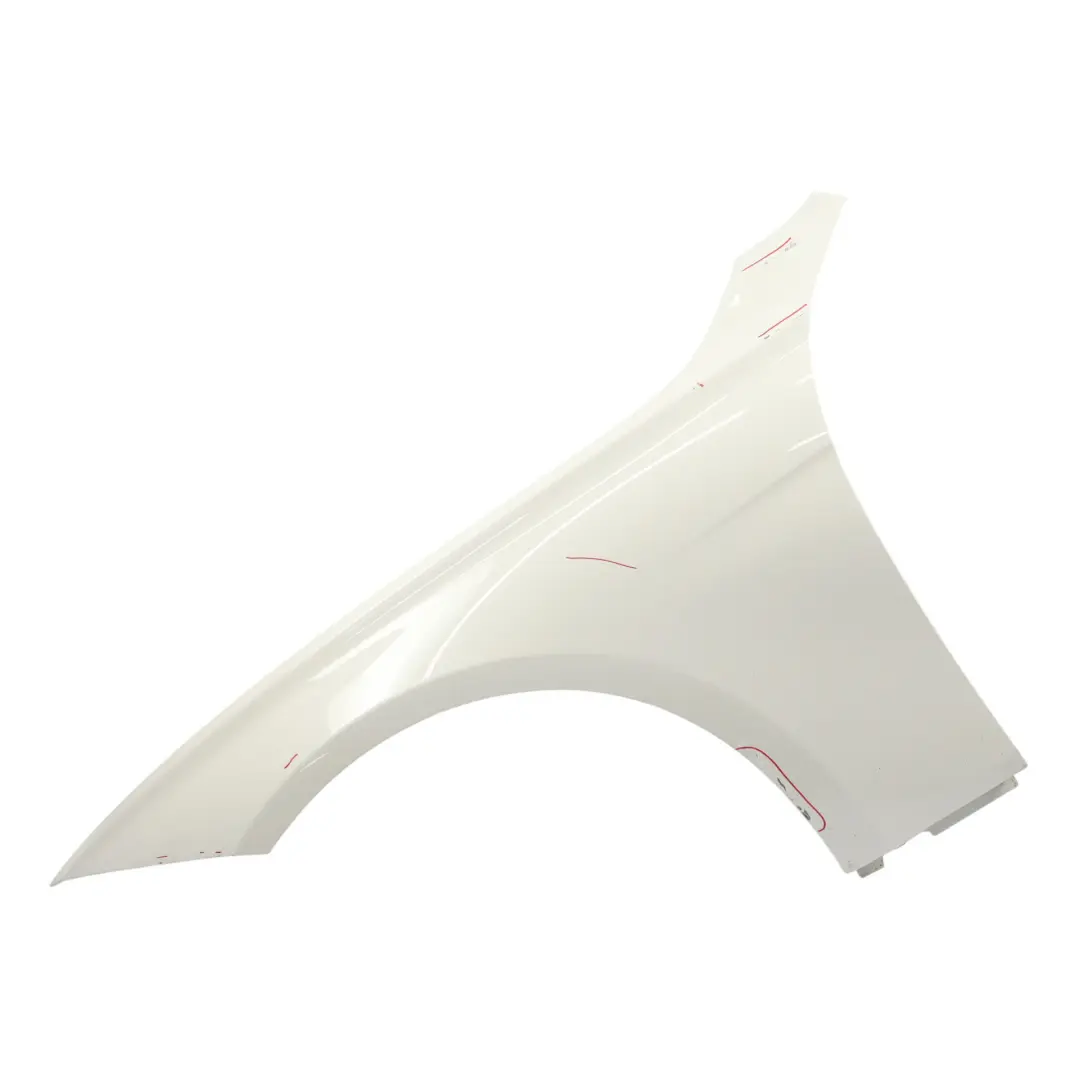 BMW F30 F31 Panel Lateral Guardabarros Delantero Izquierdo Alpinweiss 3 - 300 - SKU 9621597-AW - Número de pieza 9621597