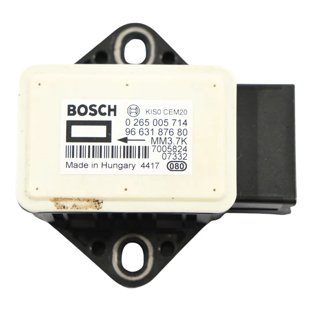 Peugeot 308 T7 Yaw Rate Speed ESP Sensor Control Unit 0265005714 - SKU 9663187680 - Part number 9663187680