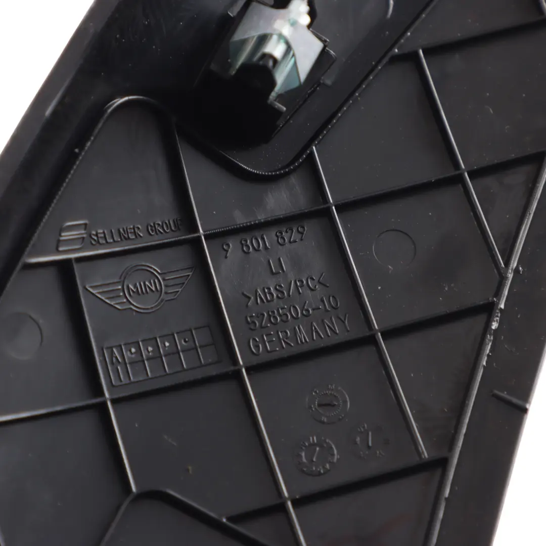 Trim Cover Console Front Left N/S Carbon to Mini Countryman R60 with Part number 9801829 Mini Countryman R60 Trim Cover Console Front Left N/S Carbon - SKU 9801829 - Part number 9801829