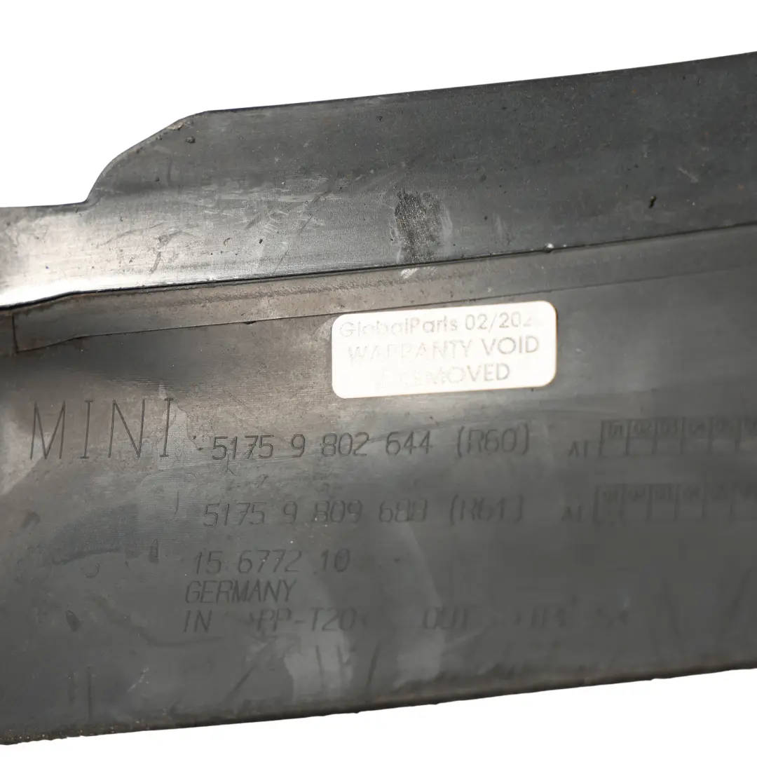Joint Lèvre Pression Pare-Chocs Garde-Boue Avant Droit pour Mini R60 à propos du numéro de pièce 9802644 Mini R60 Joint Lèvre Pression Pare-Chocs Garde-Boue Avant Droit - SKU 9802644 - Numéro de pièce 9802644