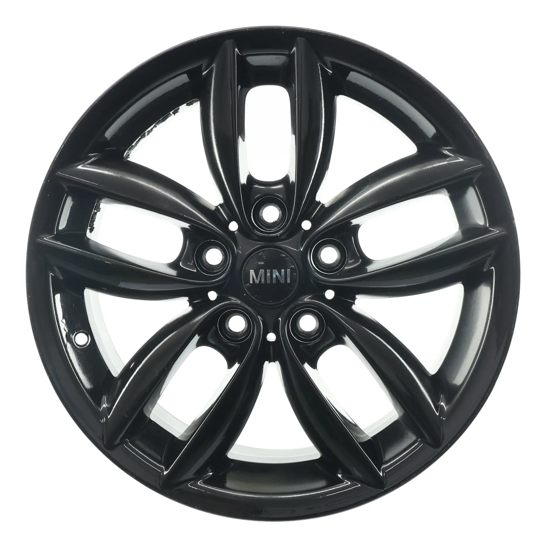 Mini Cooper R60 R61 Cerchio In Lega Nero 17" 7J ET:50 5-Star Double Spoke 124