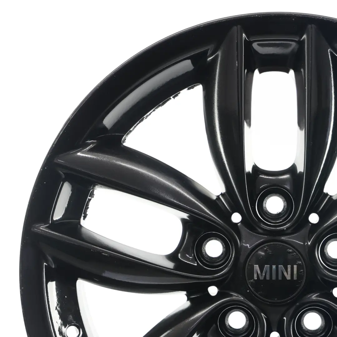 Mini Cooper R60 R61 Wheel Rim Alloy Black 17" 7J ET:50 5-Star Double Spoke 124 - SKU 9803726-5 - Part number 9803726