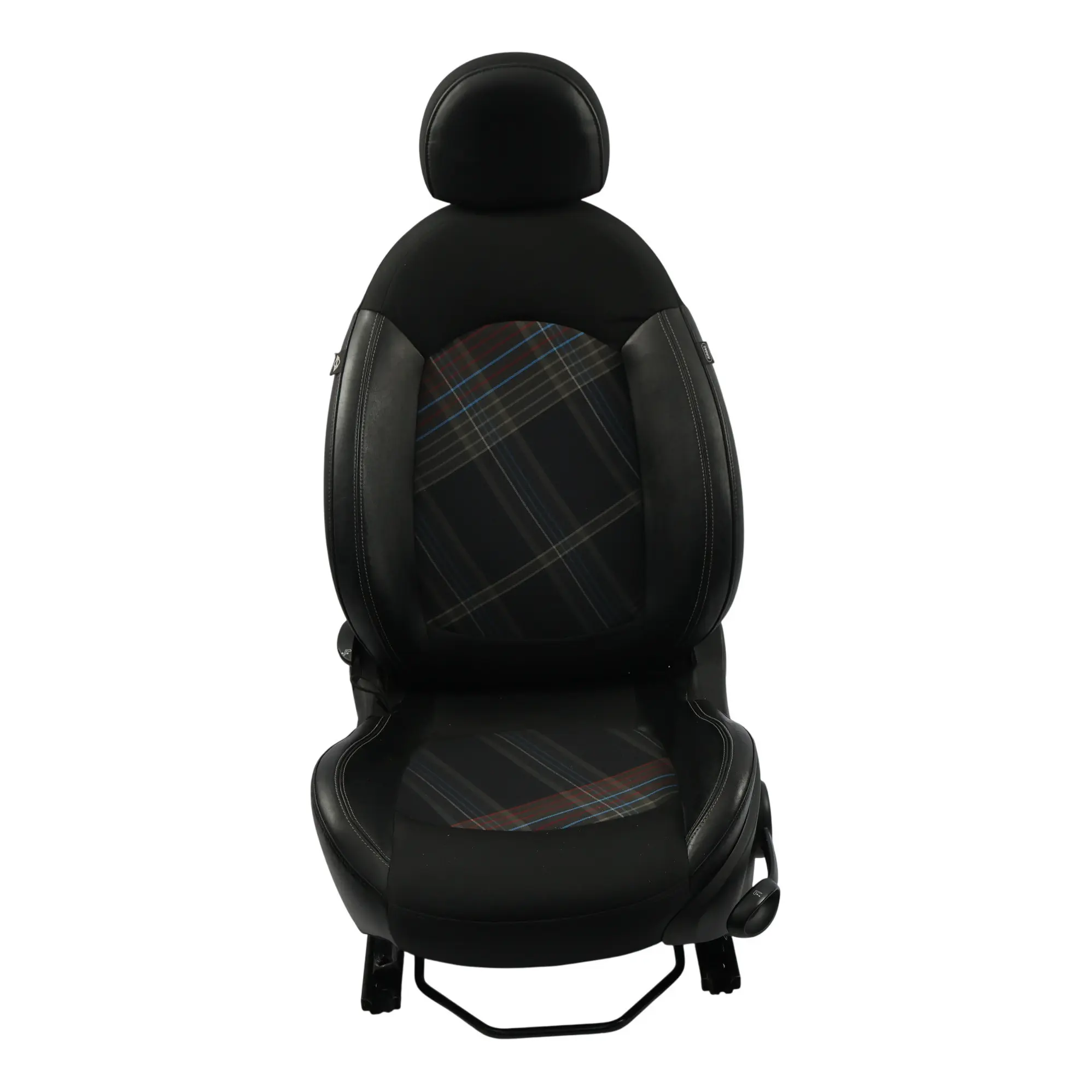 Mini Paceman R61 Sedile Anteriore Sportivo Sinistro Pelle Hot Cross Carbon Nero