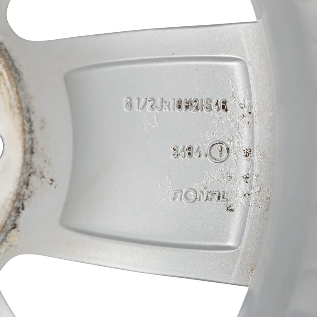 Mini R60 R61 Silver Wheel Alloy Rim 16" 6,5J ET:46 5 Star Air Spoke 140 - SKU 9811729-4 - Part number 9811729