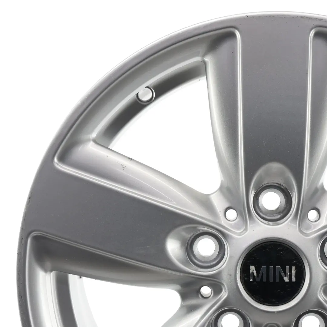 Alloy Rim 16" 6,5J ET:46 5 Star Air Spoke 140 to Mini R60 R61 Silver Wheel with Part number 9811729 Mini R60 R61 Silver Wheel Alloy Rim 16" 6,5J ET:46 5 Star Air Spoke 140 - SKU 9811729-4 - Part number 9811729