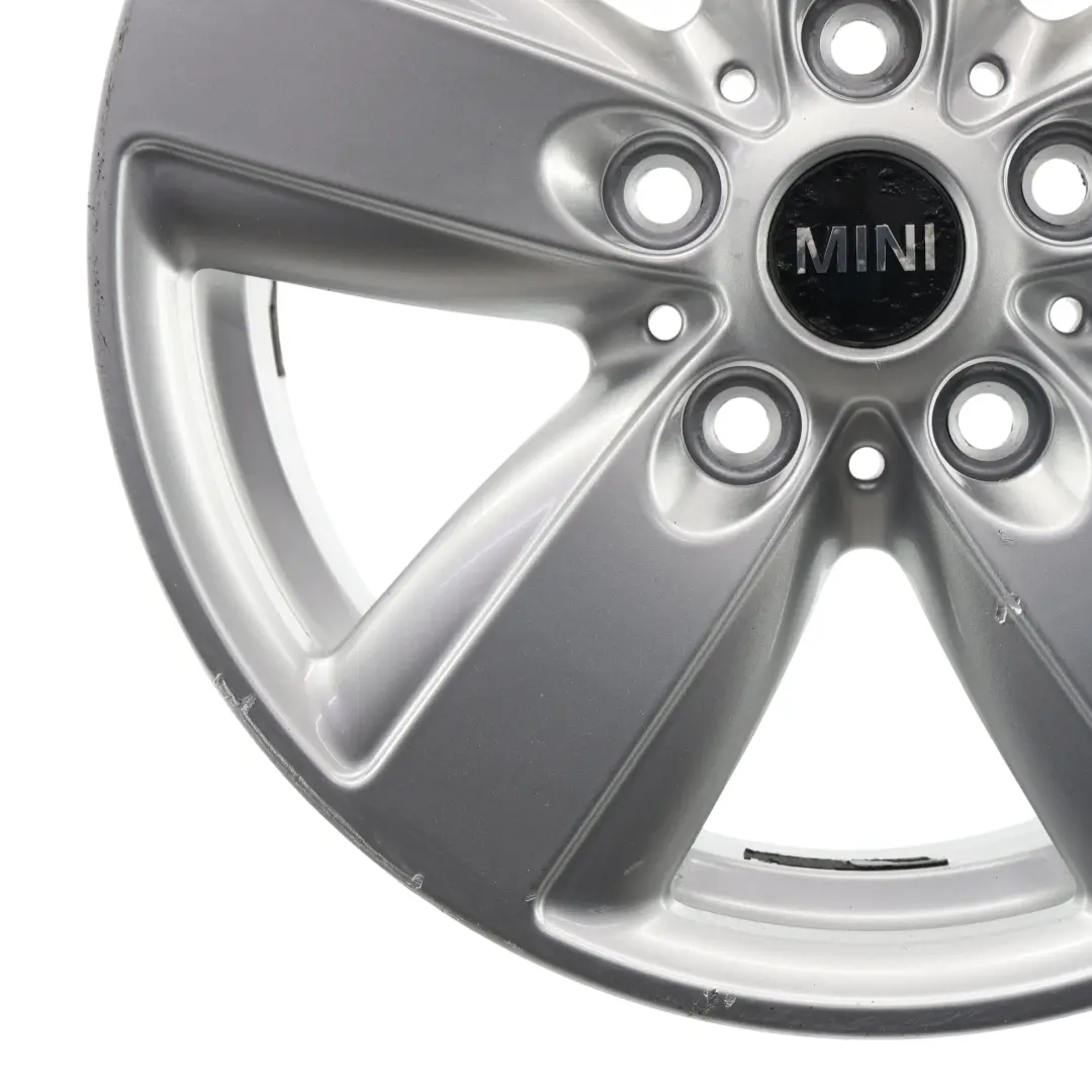 Alloy Rim 16" 6,5J ET:46 5 Star Air Spoke 140 to Mini R60 R61 Silver Wheel with Part number 9811729 Mini R60 R61 Silver Wheel Alloy Rim 16" 6,5J ET:46 5 Star Air Spoke 140 - SKU 9811729-4 - Part number 9811729